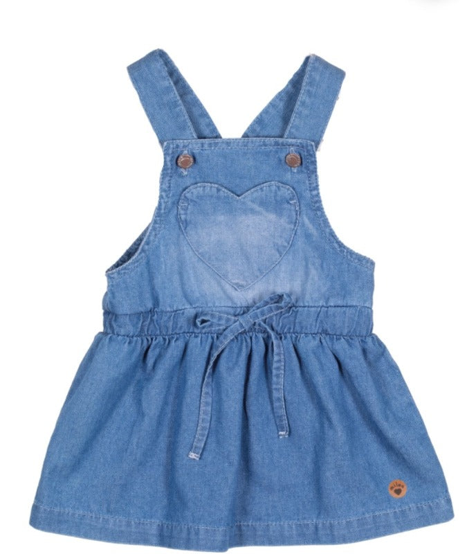 Heart Pocket Overall Dress – Jaxson Layne Kids Co