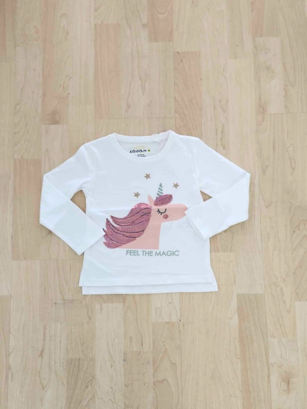 Shimmer Unicorn Long Sleeve Tee