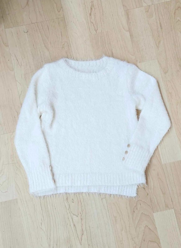 Ivory Eyelash Sweater