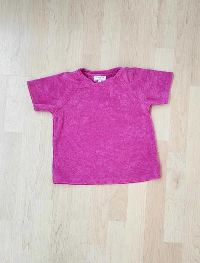 Girls Hot Pink Terry Top