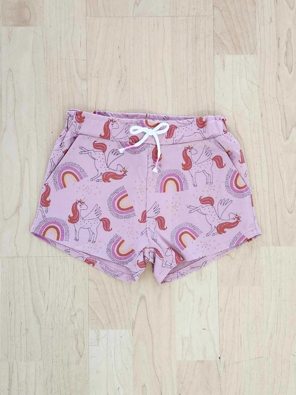 Pink Rainbows & Unicorns Shorts