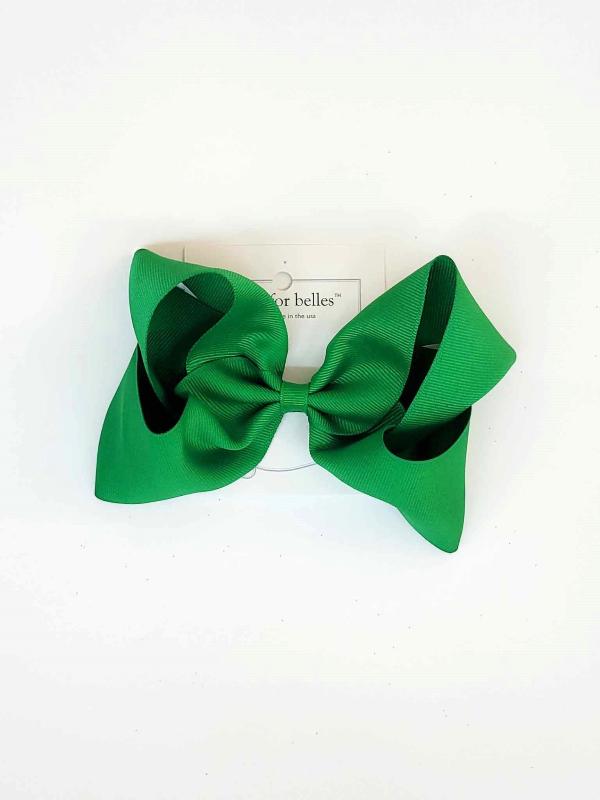 Solid Grosgrain Large Bow - Green