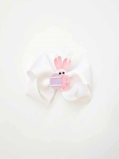 Bunny & Easter Eggs Hair Clip - Purple/Pink