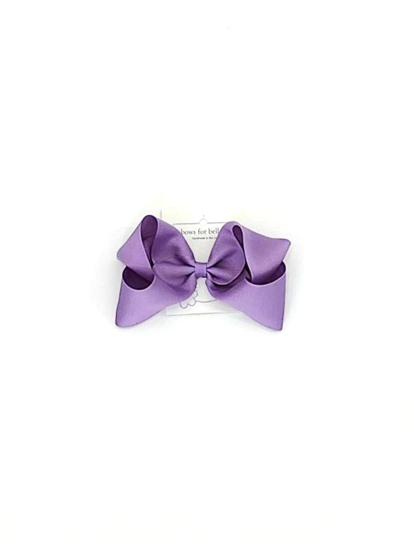 Solid Grosgrain Large Bow - Dark Orchid