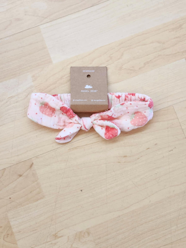 Strawberry Bliss Muslin Infant Headband