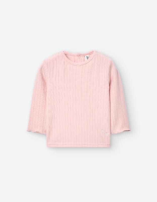 Pink Ribbed Top