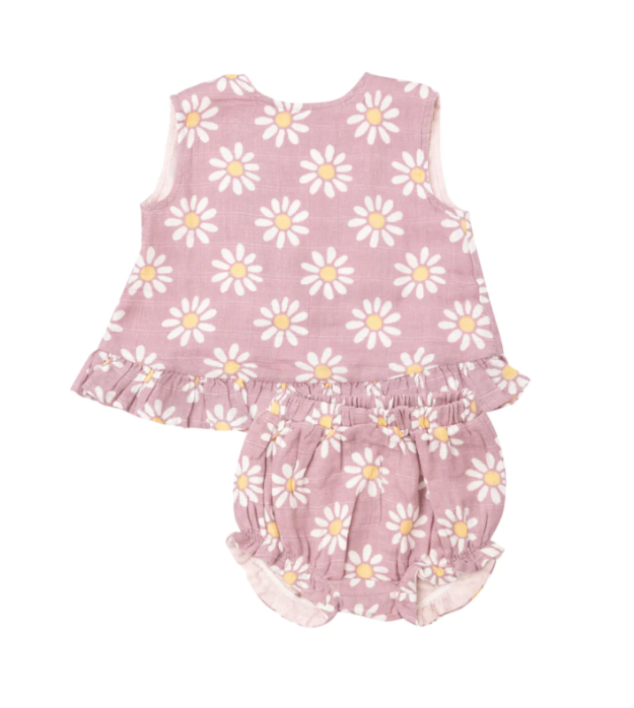 Daisy Ruffle Back Top & Bloomer Set