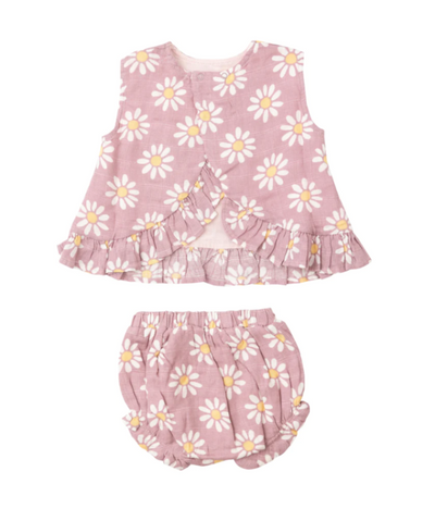 Daisy Ruffle Back Top & Bloomer Set