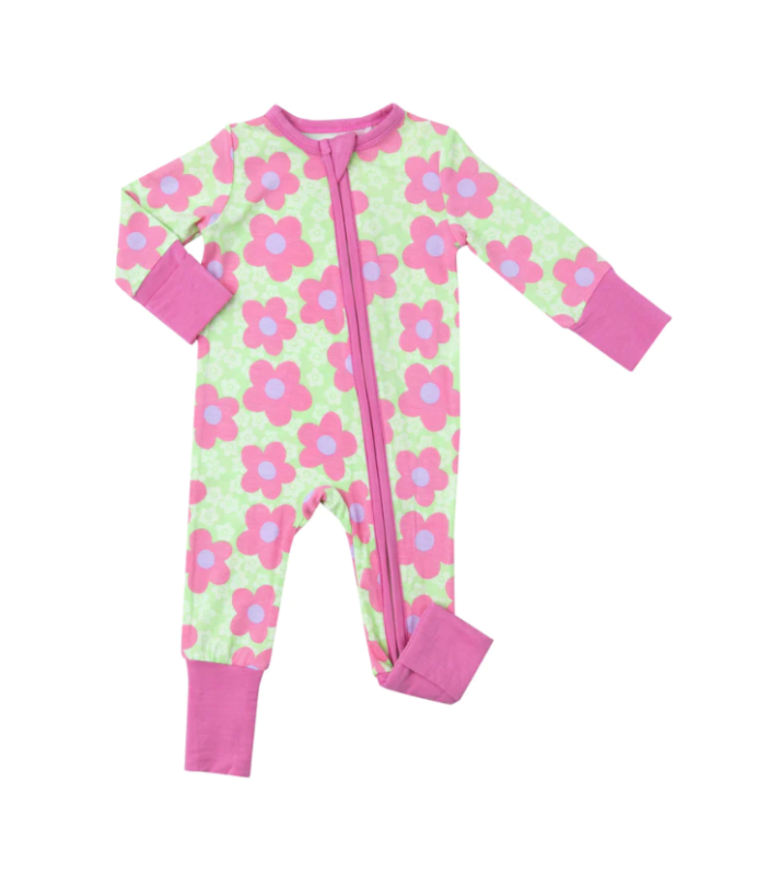 Daisy Pop Bamboo 2 Way Zipper Romper