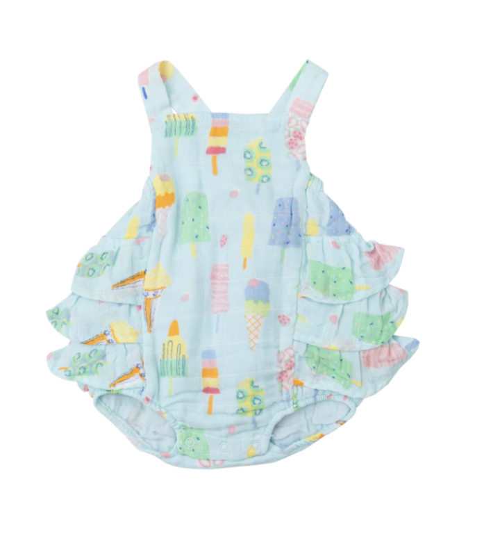 Popsicles Muslin Ruffle Sunsuit