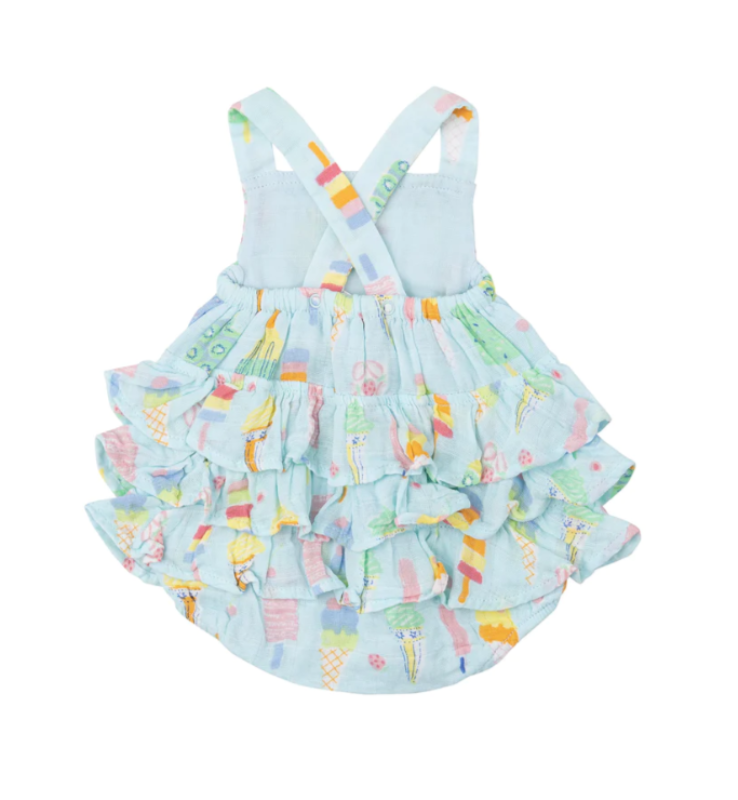 Popsicles Muslin Ruffle Sunsuit