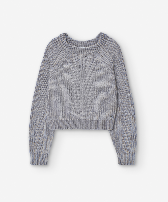 Tween Grey Knit Sweater