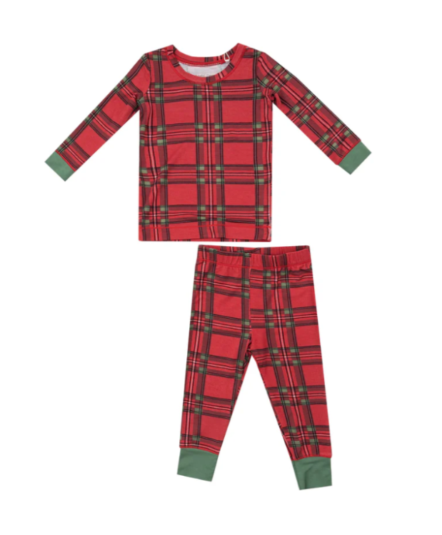 Bamboo Lounge Wear Set - Vintage Plaid