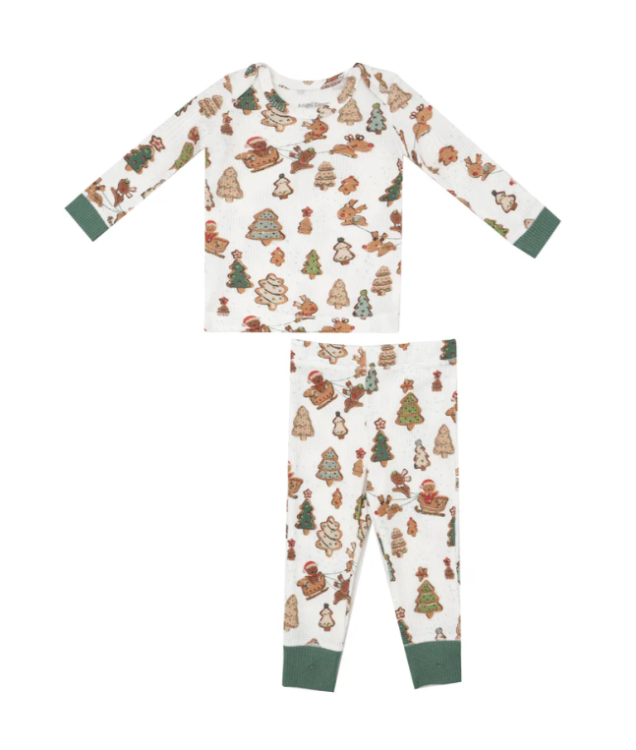 Gingerbread Sleigh Ride Waffle Knit Lounge Wear Set