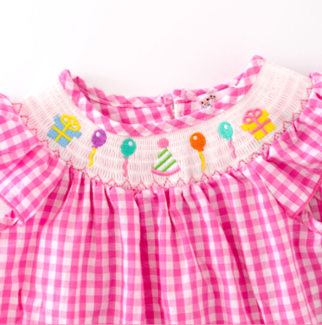 Birthday Smocked Dress