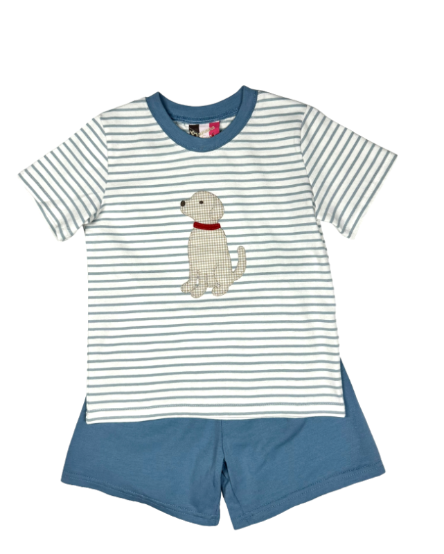 Boys Puppy Short Set