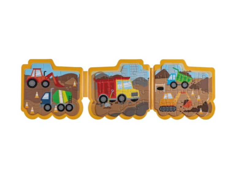 Construction Magnetic Puzzle Book