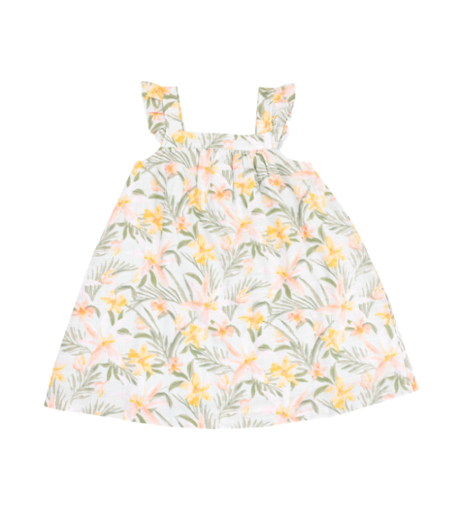 Island Floral Muslin Sundress