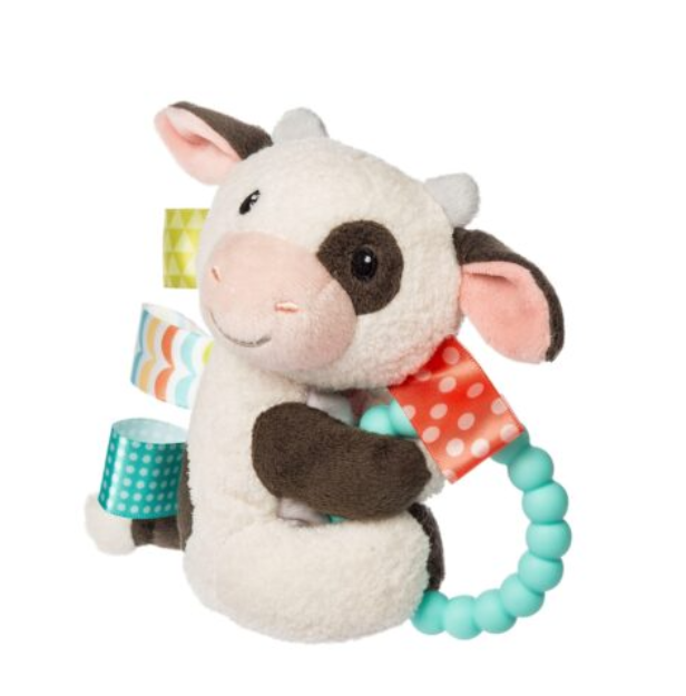 Taggies Buttercup Cow Teether Rattle