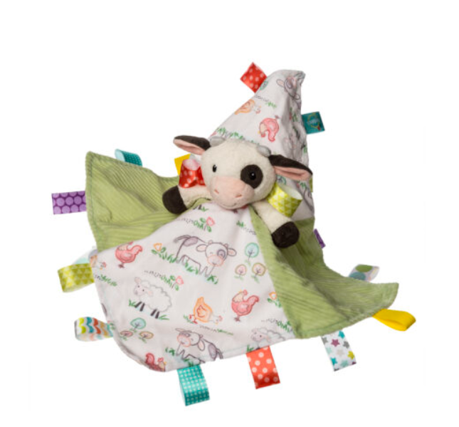 Taggies Buttercup Cow Character Blanket