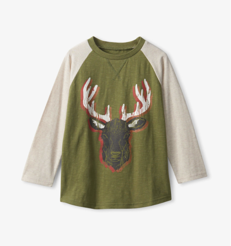 Boys Grand Elk Long Sleeve T-Shirt