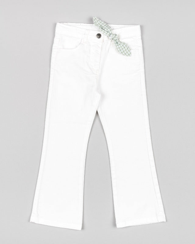 White Flared Jean