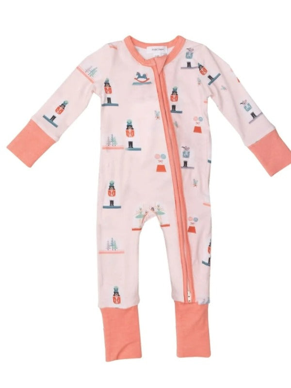 Nutcracker Bamboo 2-Way Zipper Romper