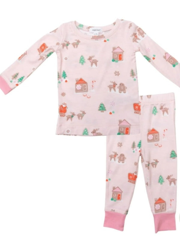 Pink Gingerbread Bamboo Lounge Wear Set